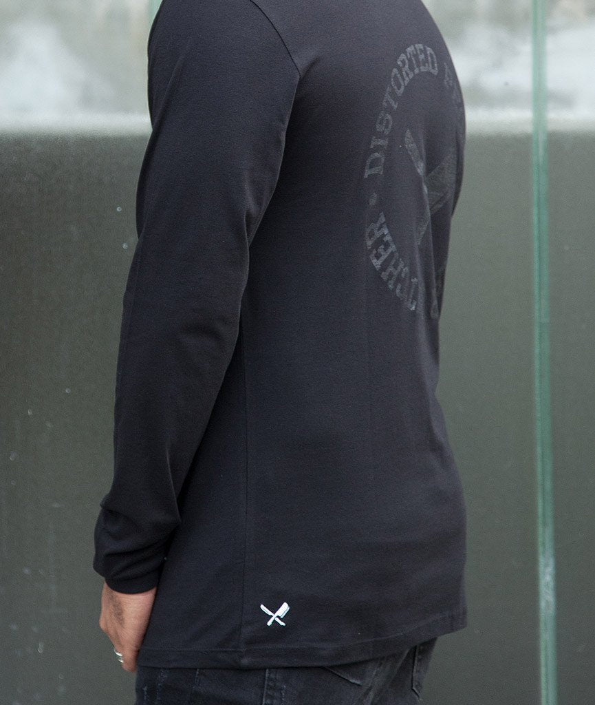CUTTED NECK CIRCLE longsleeve by Distorted People