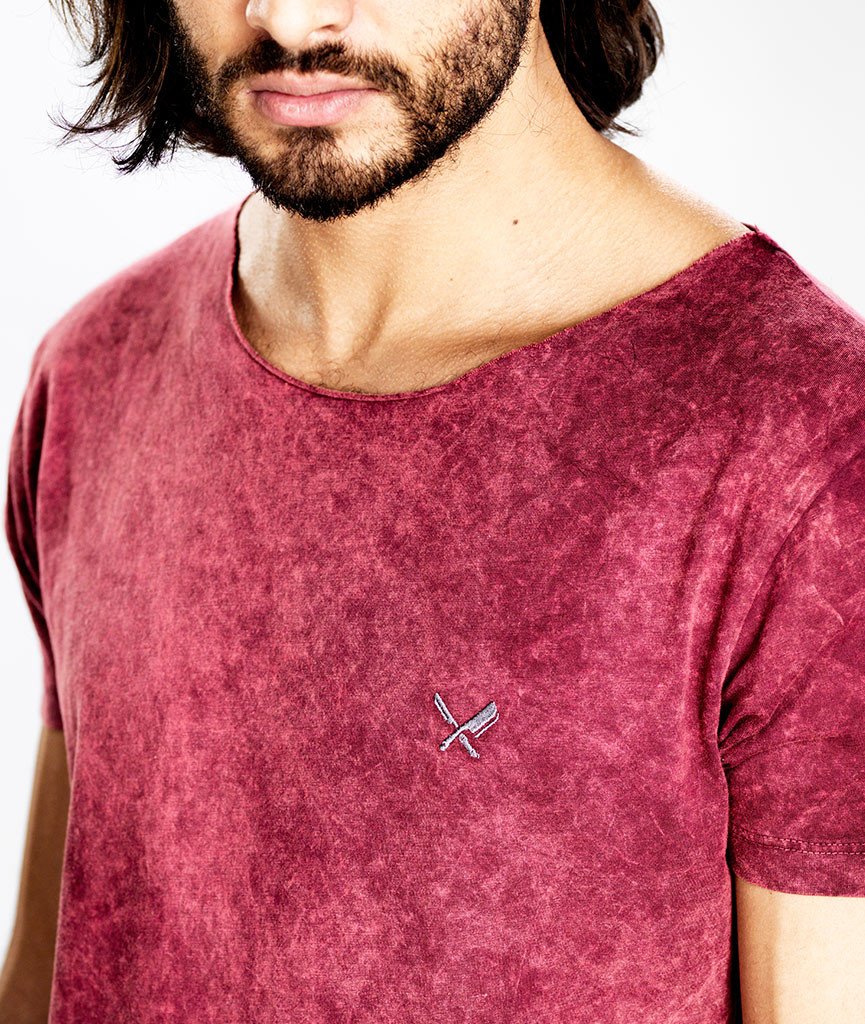 CUTTED NECK cutted grand neck t-shirt by Distorted People