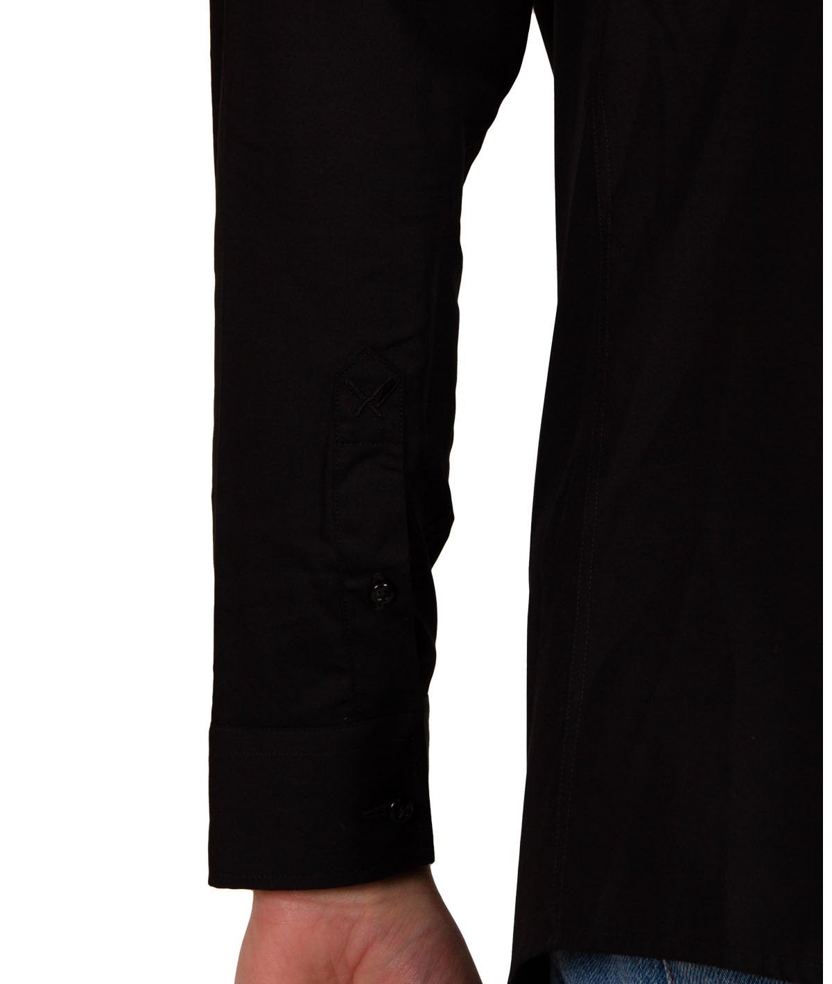 HARPER regular fit stand-up collar shirt by Distorted People