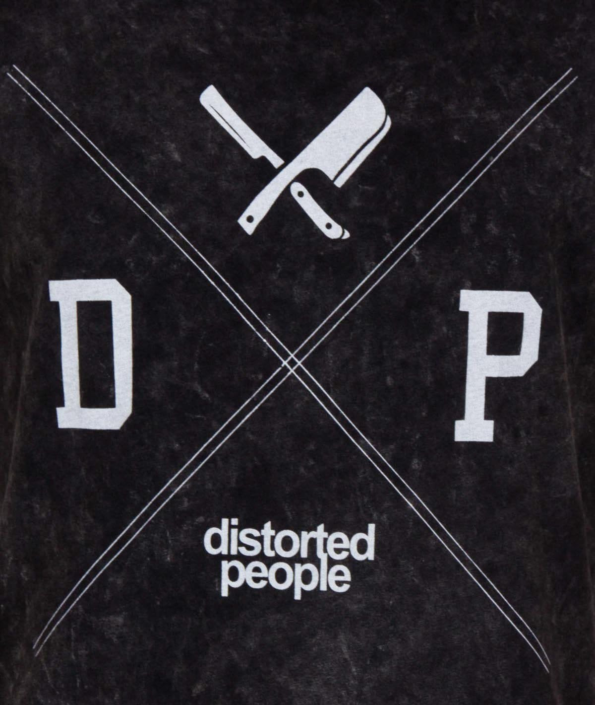 INTERSECT cutted grand neck t-shirt by Distorted People