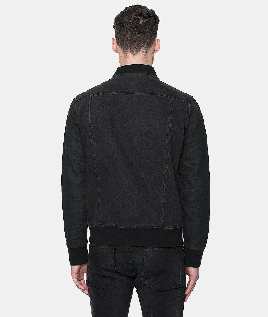 JERK slim cut denim bomber jacket by Distorted People