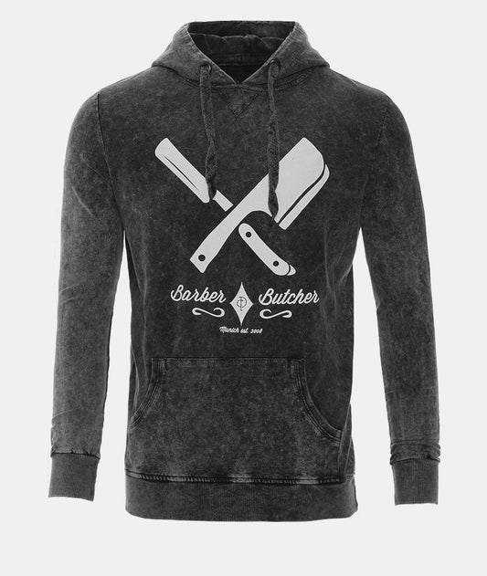Barber & Butcher Hoodie hoodie by Distorted People