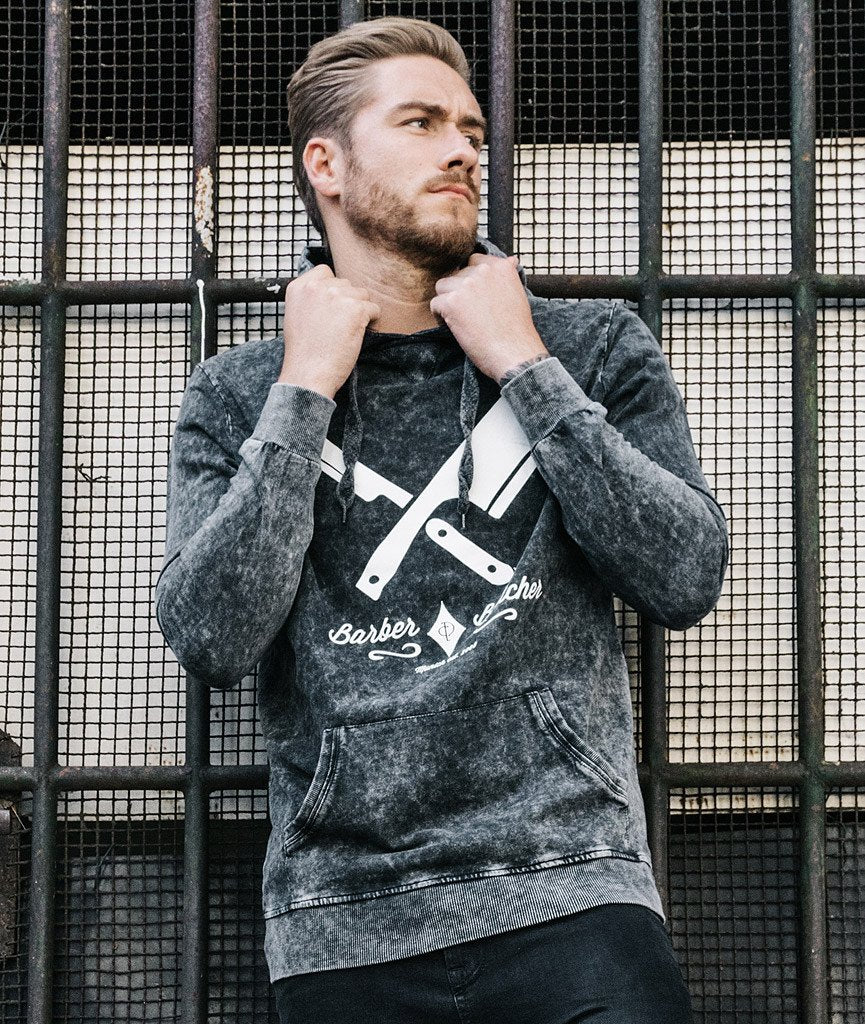 Barber & Butcher Hoodie hoodie by Distorted People