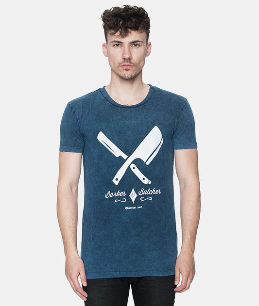 BARBER & BUTCHER CREW NECK t-shirt by Distorted People