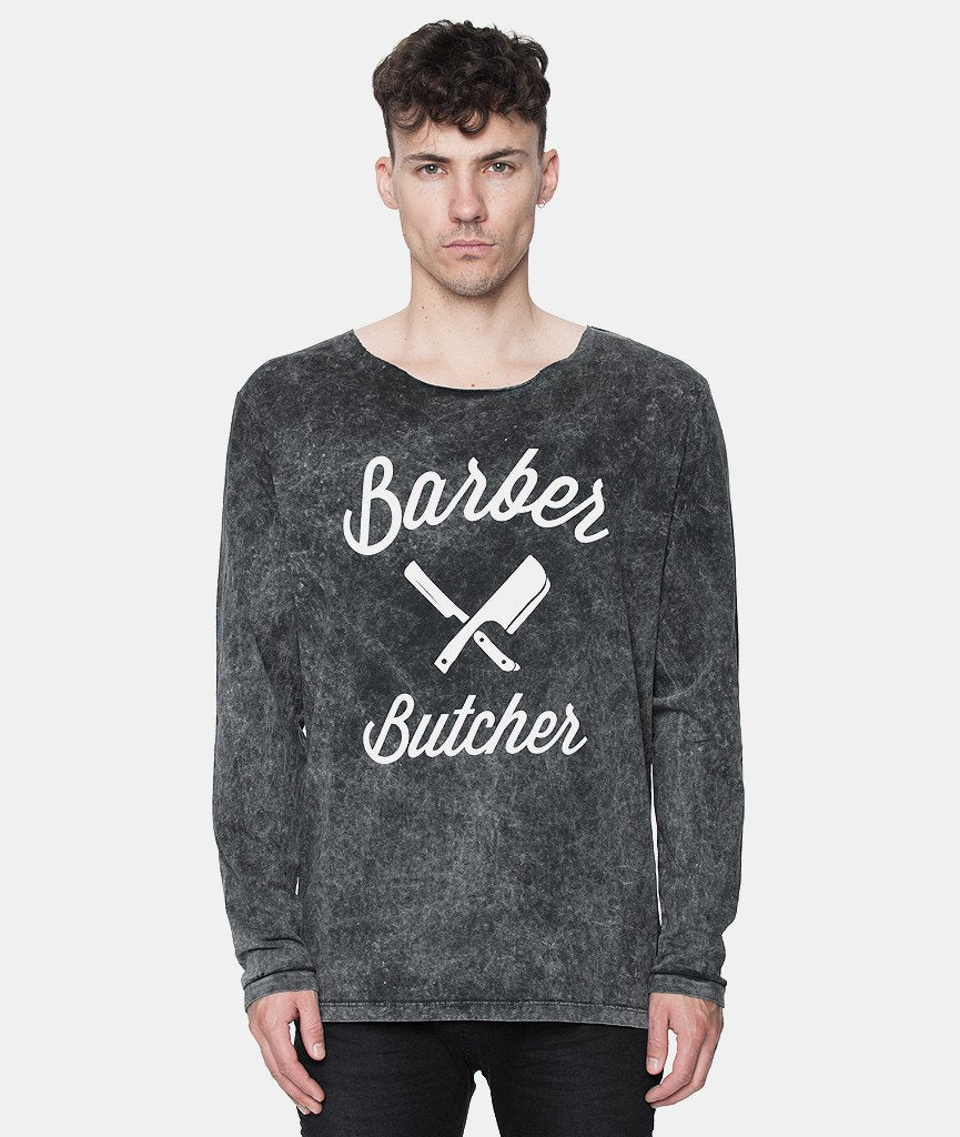 BB BLADES CUTTED NECK longsleeve by Distorted People