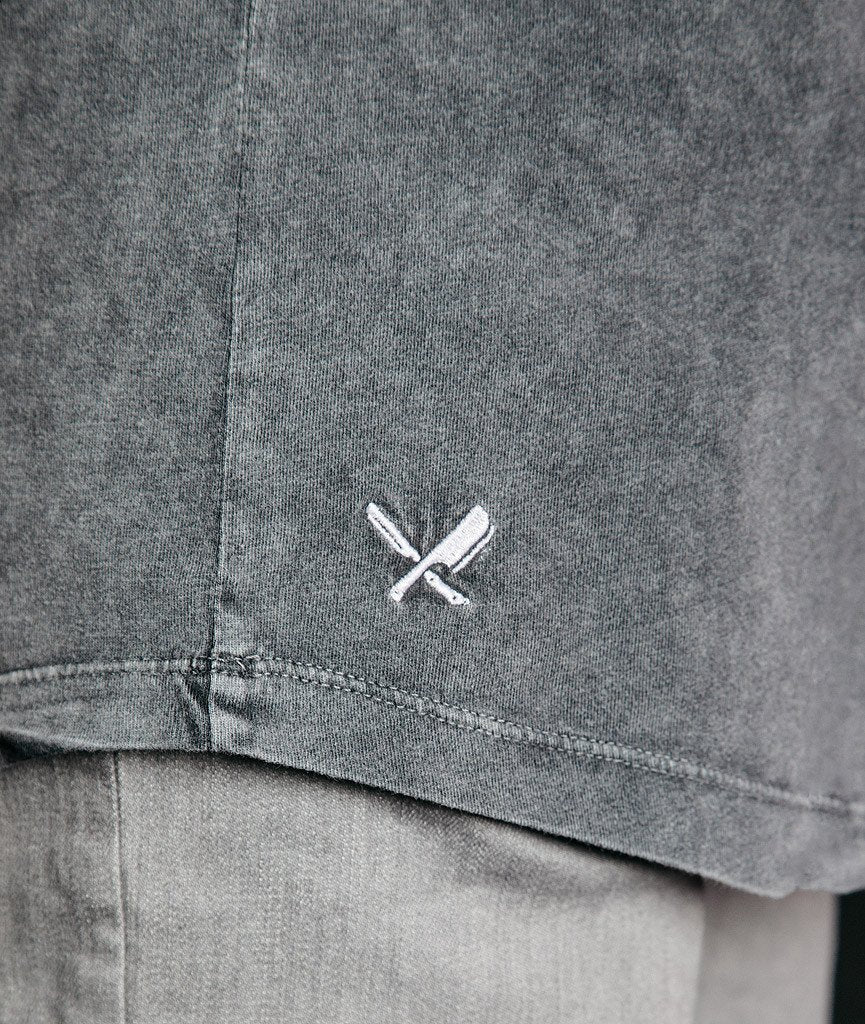 CUTTED NECK long t-shirt by Distorted People