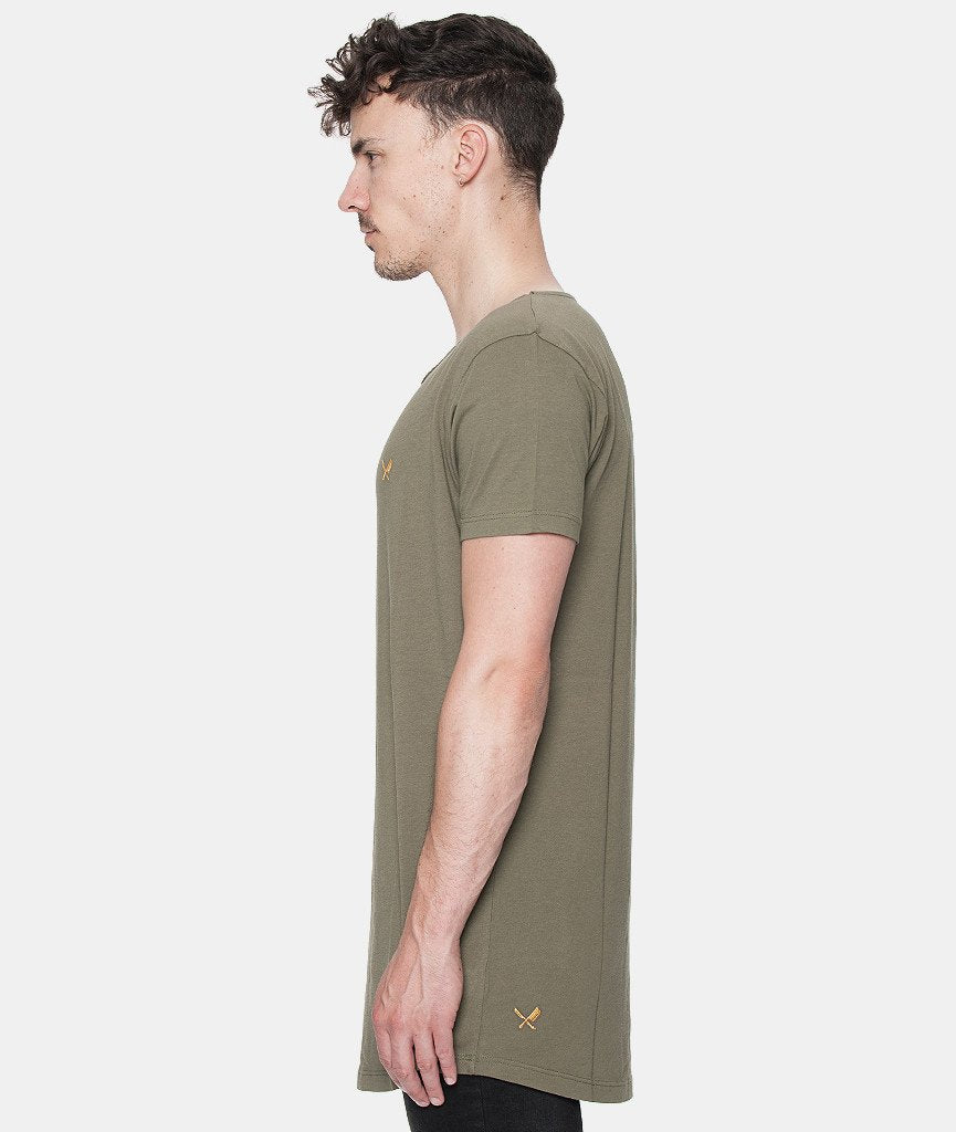CUTTED NECK long t-shirt by Distorted People