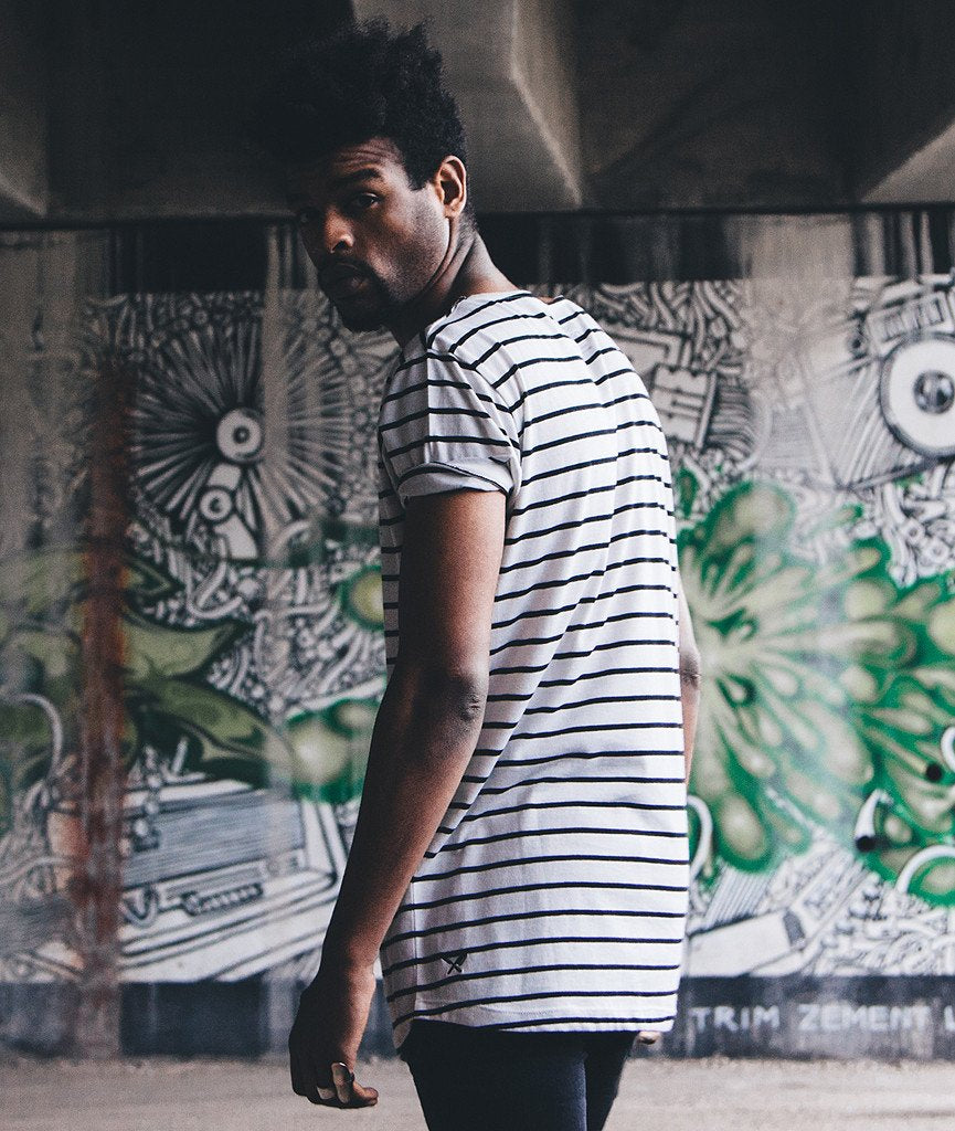 CUTTED NECK long t-shirt by Distorted People