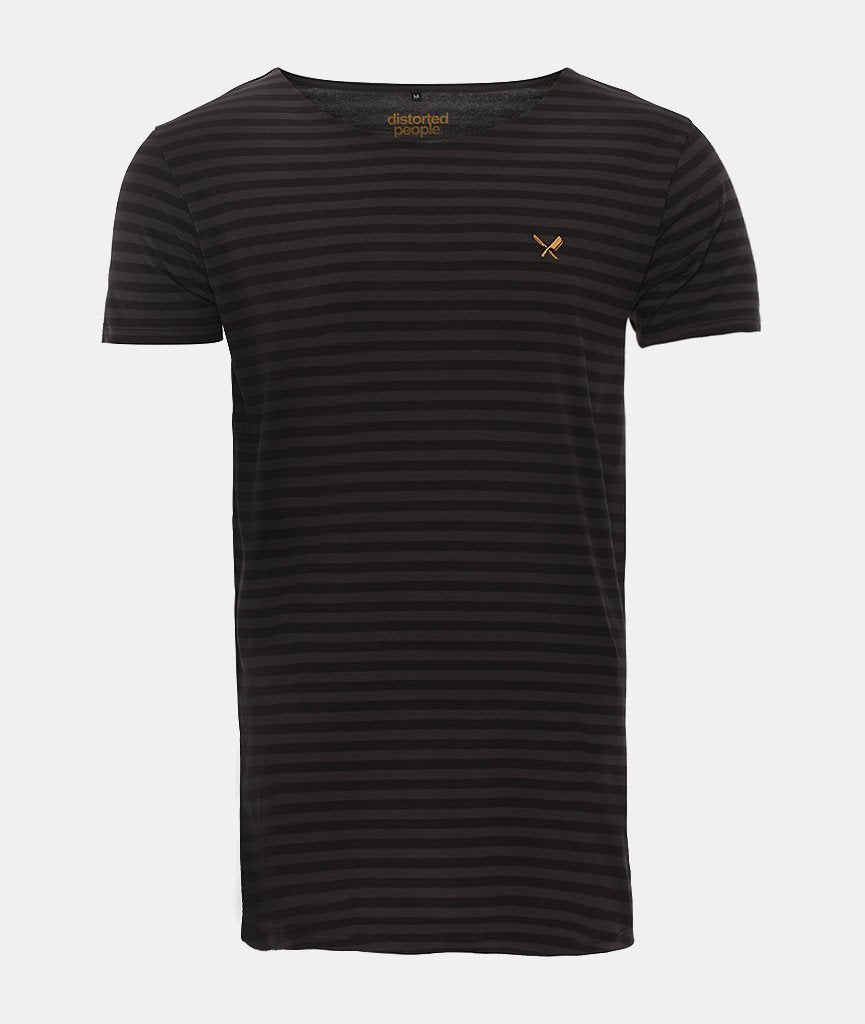 CUTTED NECK long t-shirt by Distorted People