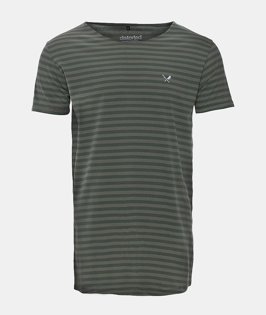 CUTTED NECK long t-shirt by Distorted People
