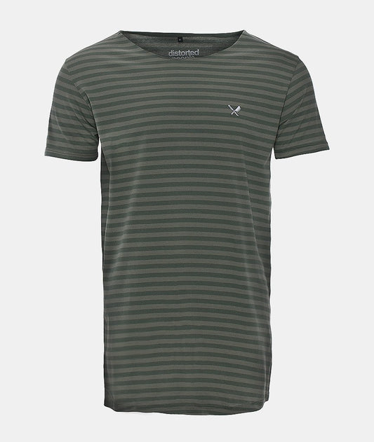 CUTTED NECK long t-shirt by Distorted People