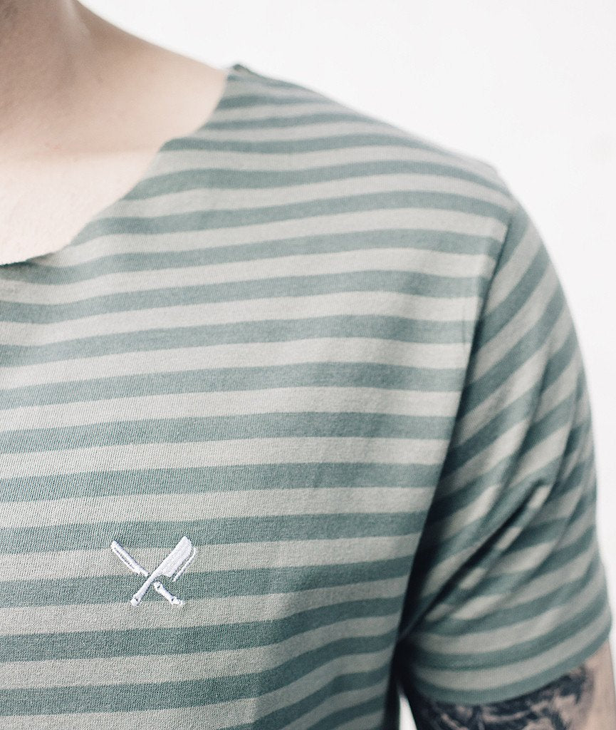 CUTTED NECK long t-shirt by Distorted People