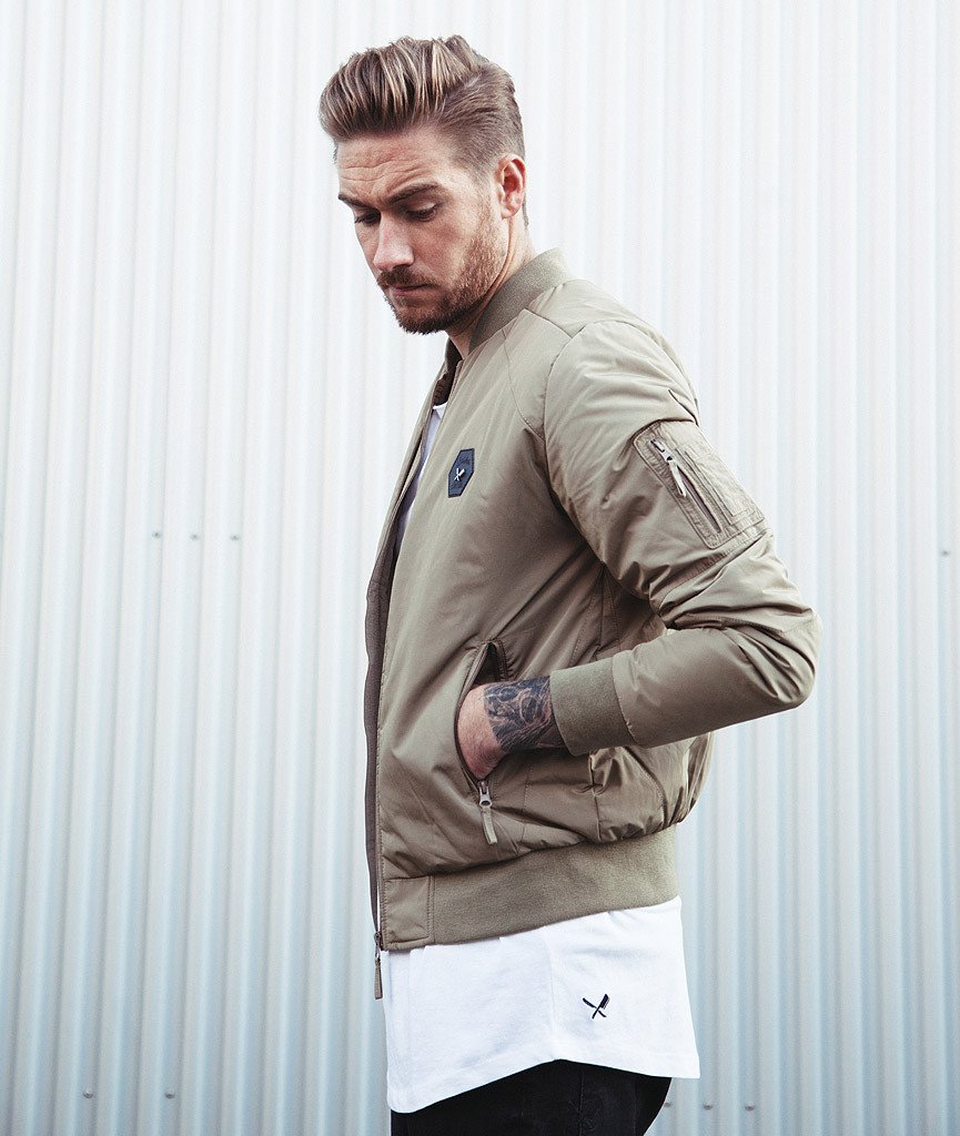 BOMB slim cut bomber jacket by Distorted People