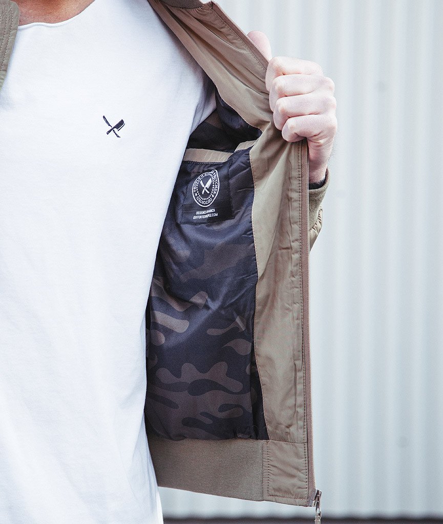 BOMB slim cut bomber jacket by Distorted People