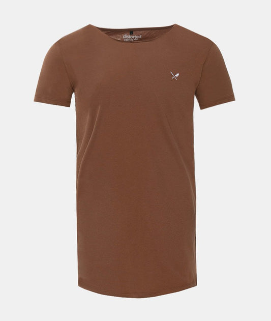 Cutted Neck long t-shirt by Distorted People