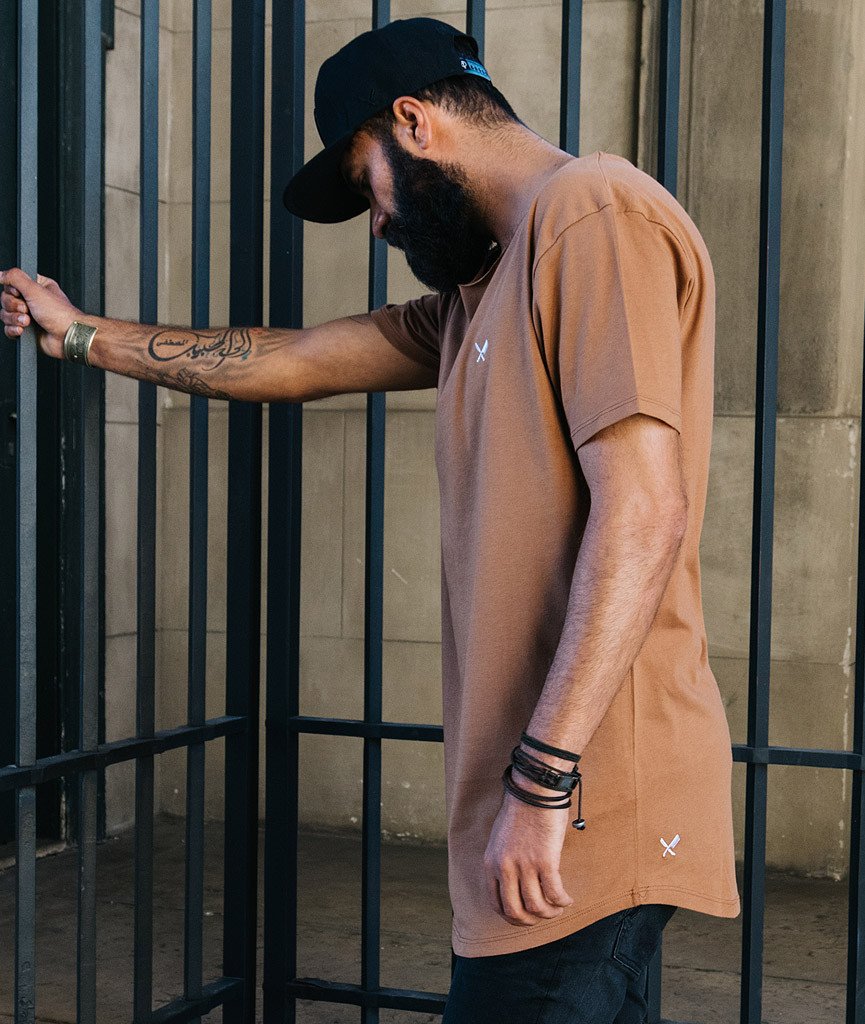 Cutted Neck long t-shirt by Distorted People