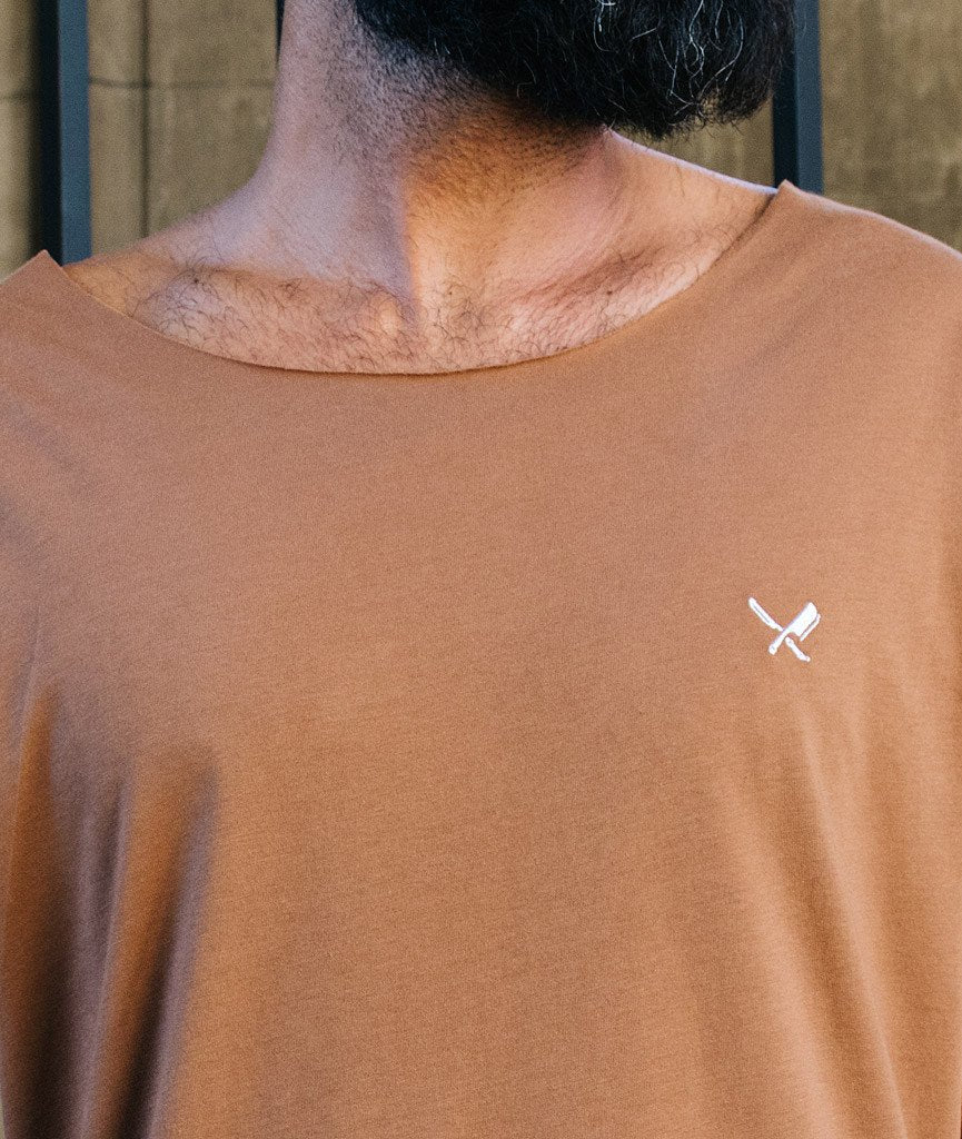 Cutted Neck long t-shirt by Distorted People