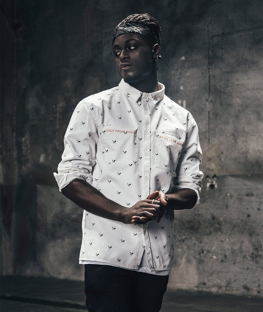 Allover Blades Shirt Jacket jacket by Distorted People