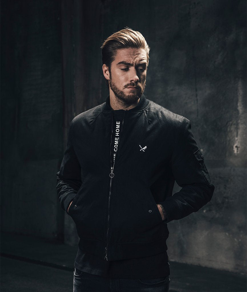 Black Tribe Bomber jacket by Distorted People