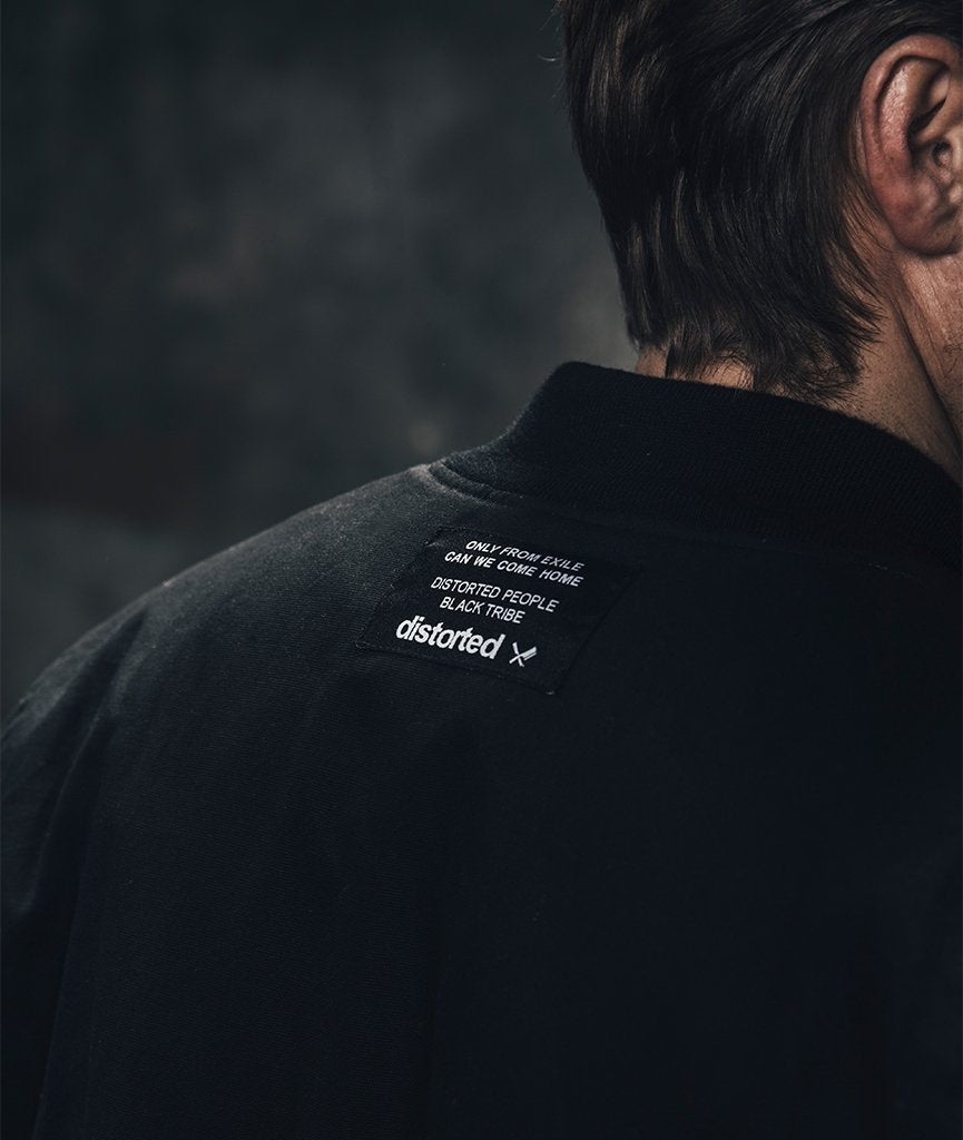 Black Tribe Bomber jacket by Distorted People