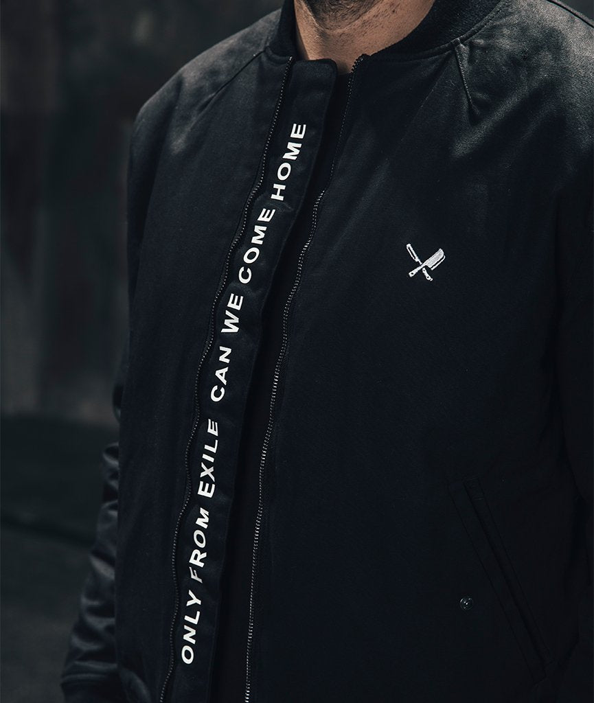 Black Tribe Bomber jacket by Distorted People