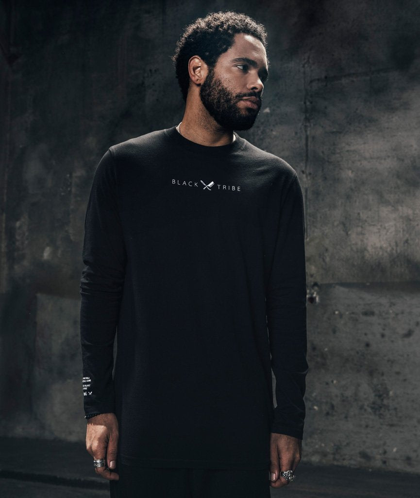 Black Tribe High Neck longsleeve by Distorted People