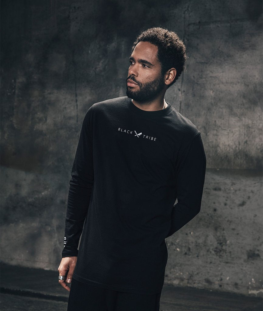 Black Tribe High Neck longsleeve by Distorted People