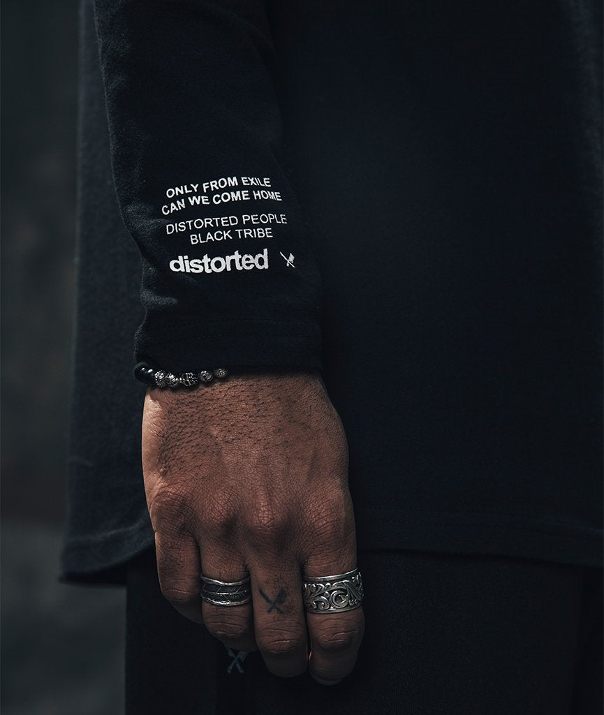 Black Tribe High Neck longsleeve by Distorted People