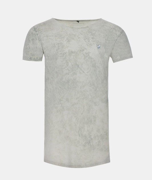 Cutted Neck long t-shirt by Distorted People
