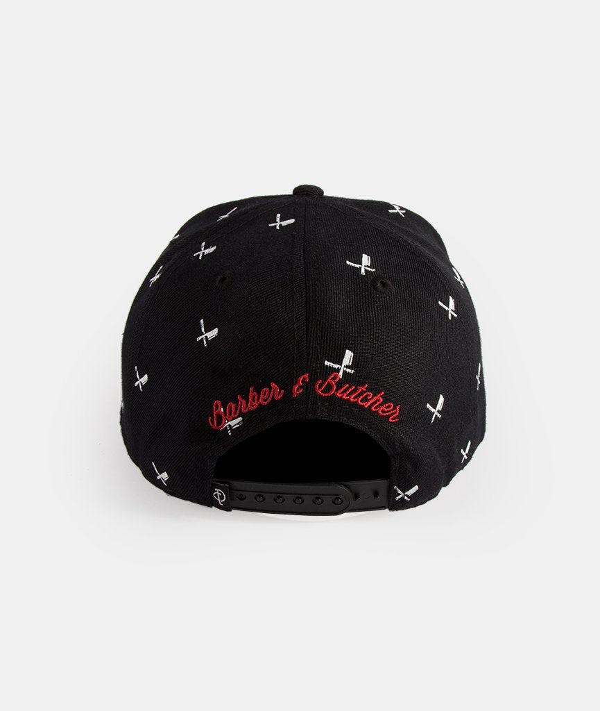 All Over snapback cap by Distorted People