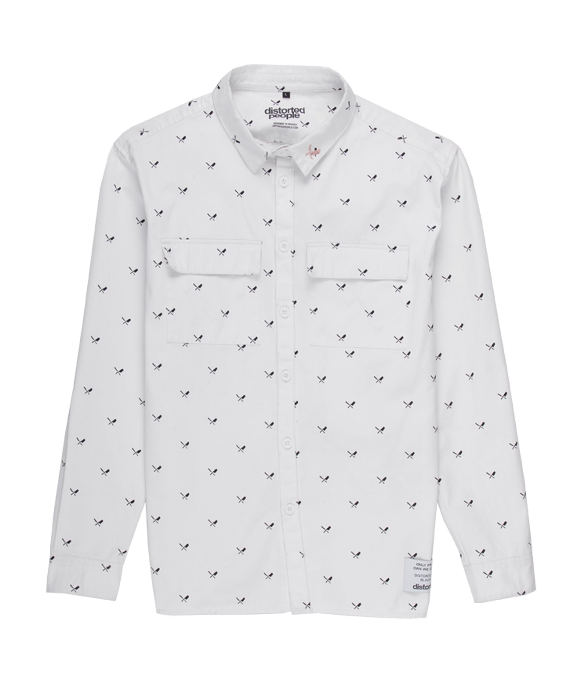 Allover Blades Shirt Jacket jacket by Distorted People