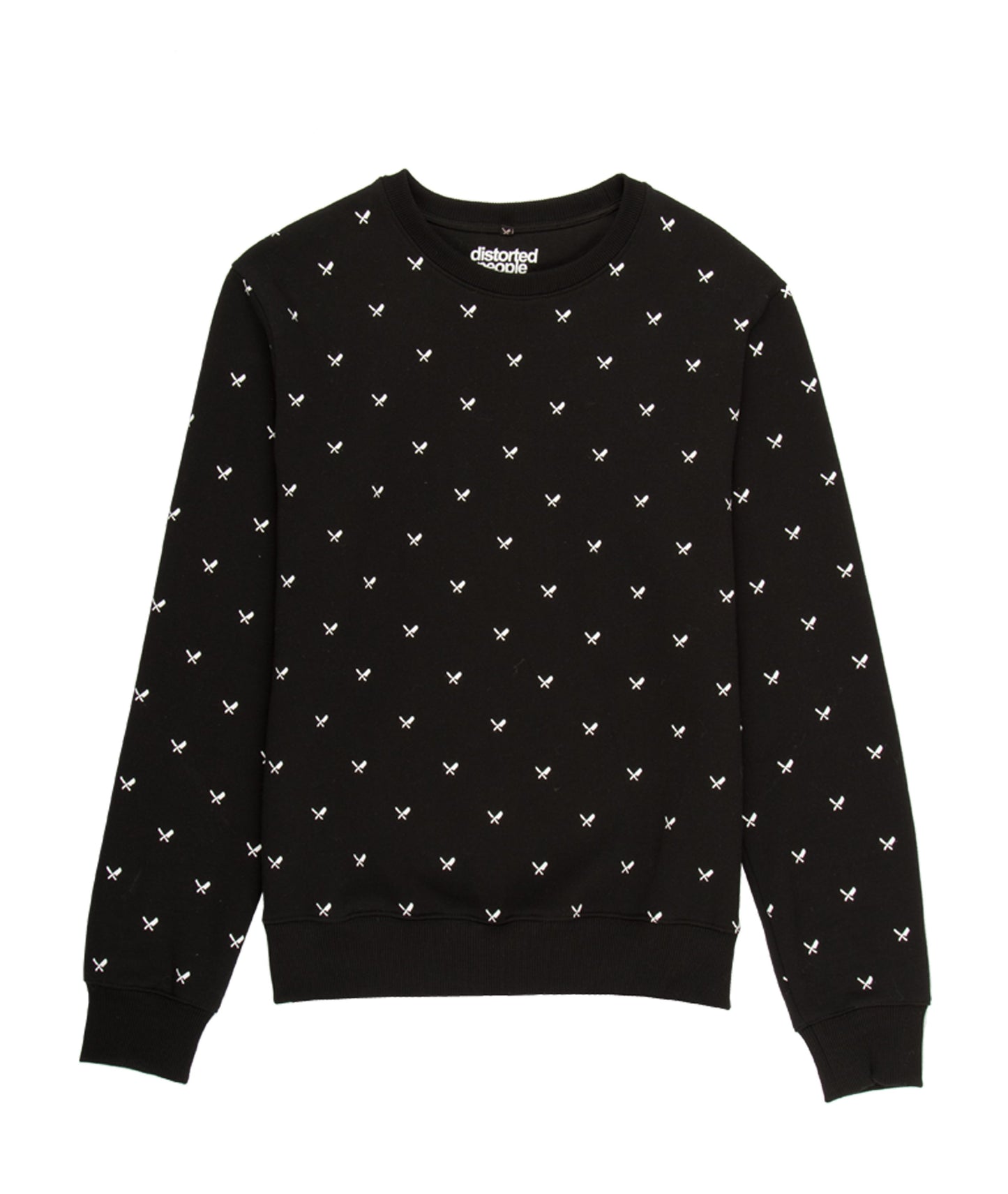 Allover Blades Crew Neck Sweater sweatshirt by Distorted People