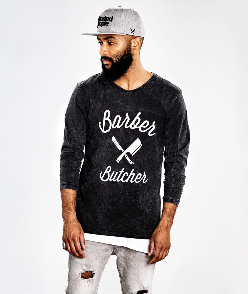 BB BLADES crew neck Longsleeve by Distorted People