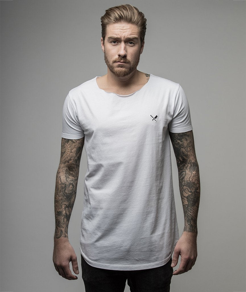Cutted Neck Tiger long t-shirt by Distorted People
