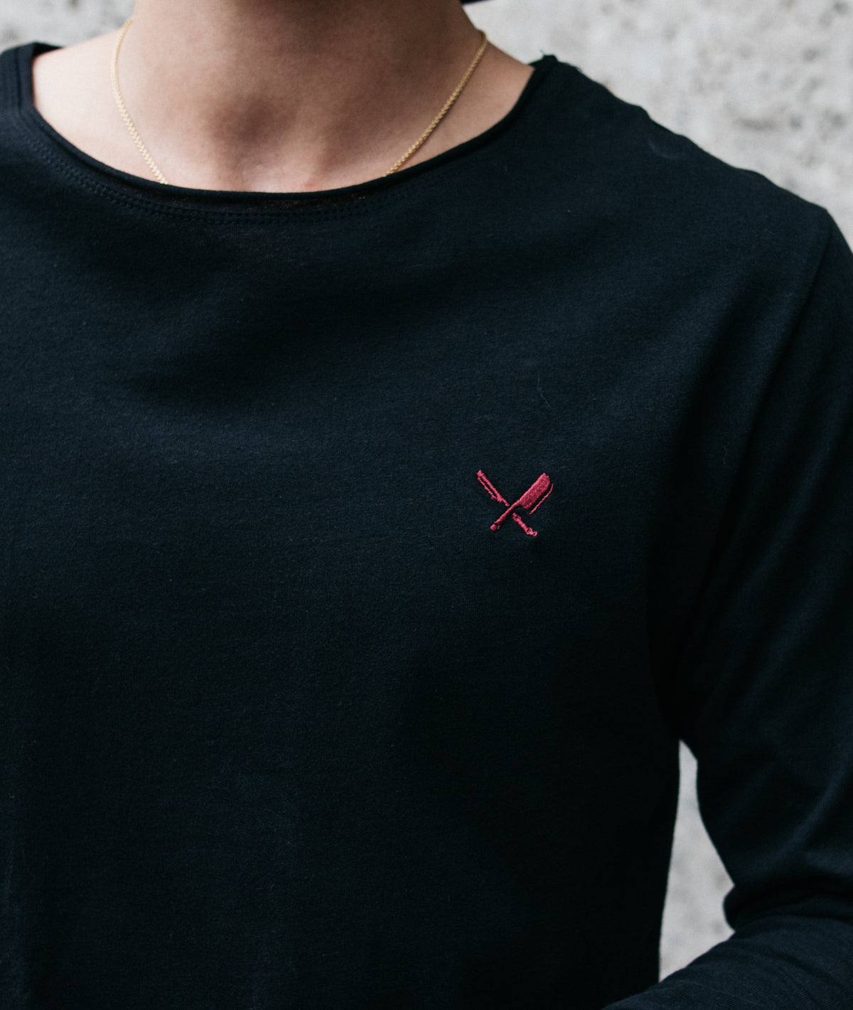 Grand Crew Neck Lettering longsleeve by Distorted People