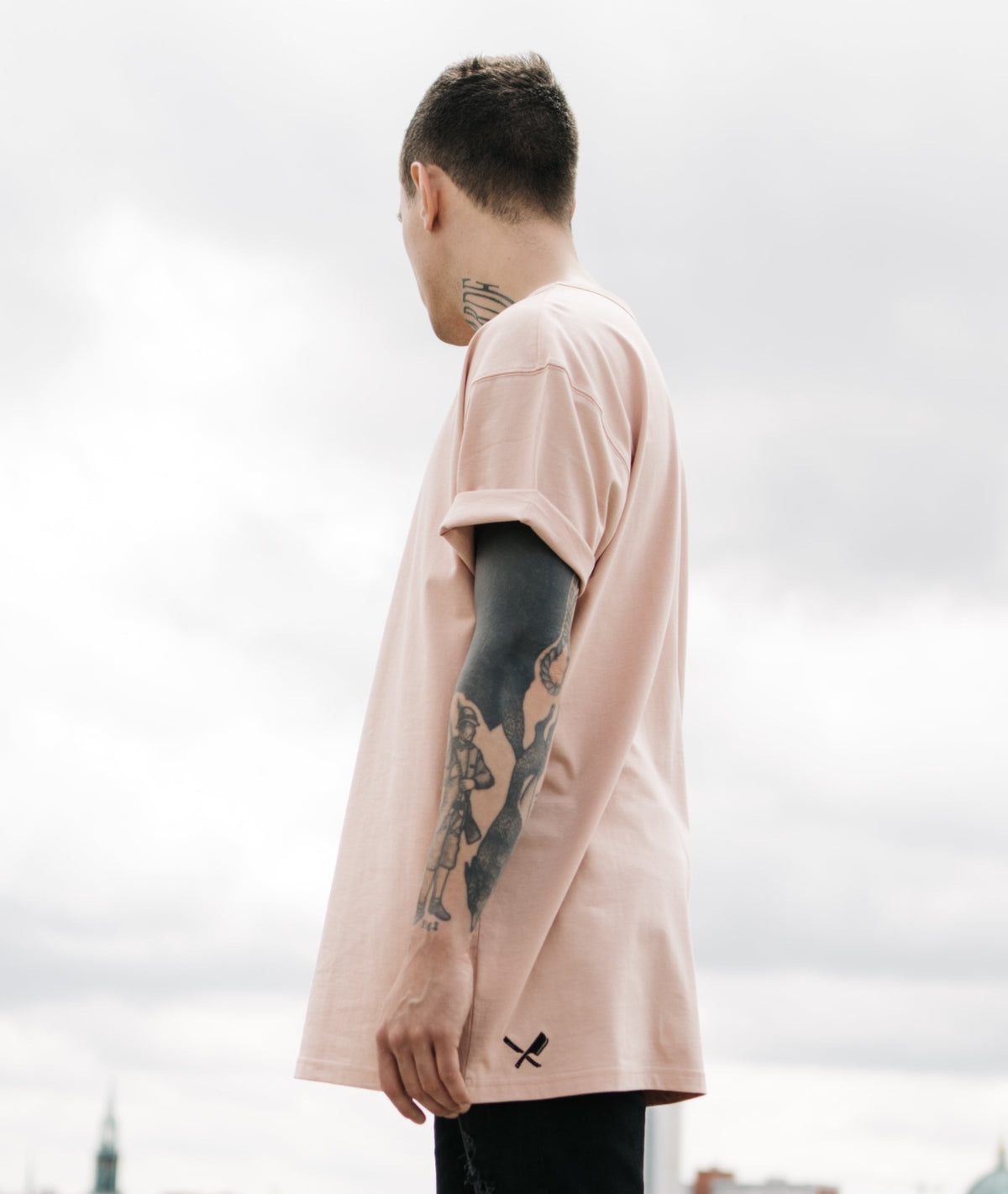 Crew Neck Tee Distorted oversized t-shirt by Distorted People