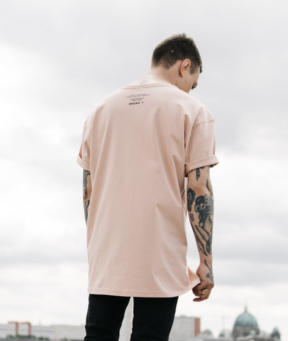 Crew Neck Tee Distorted oversized t-shirt by Distorted People