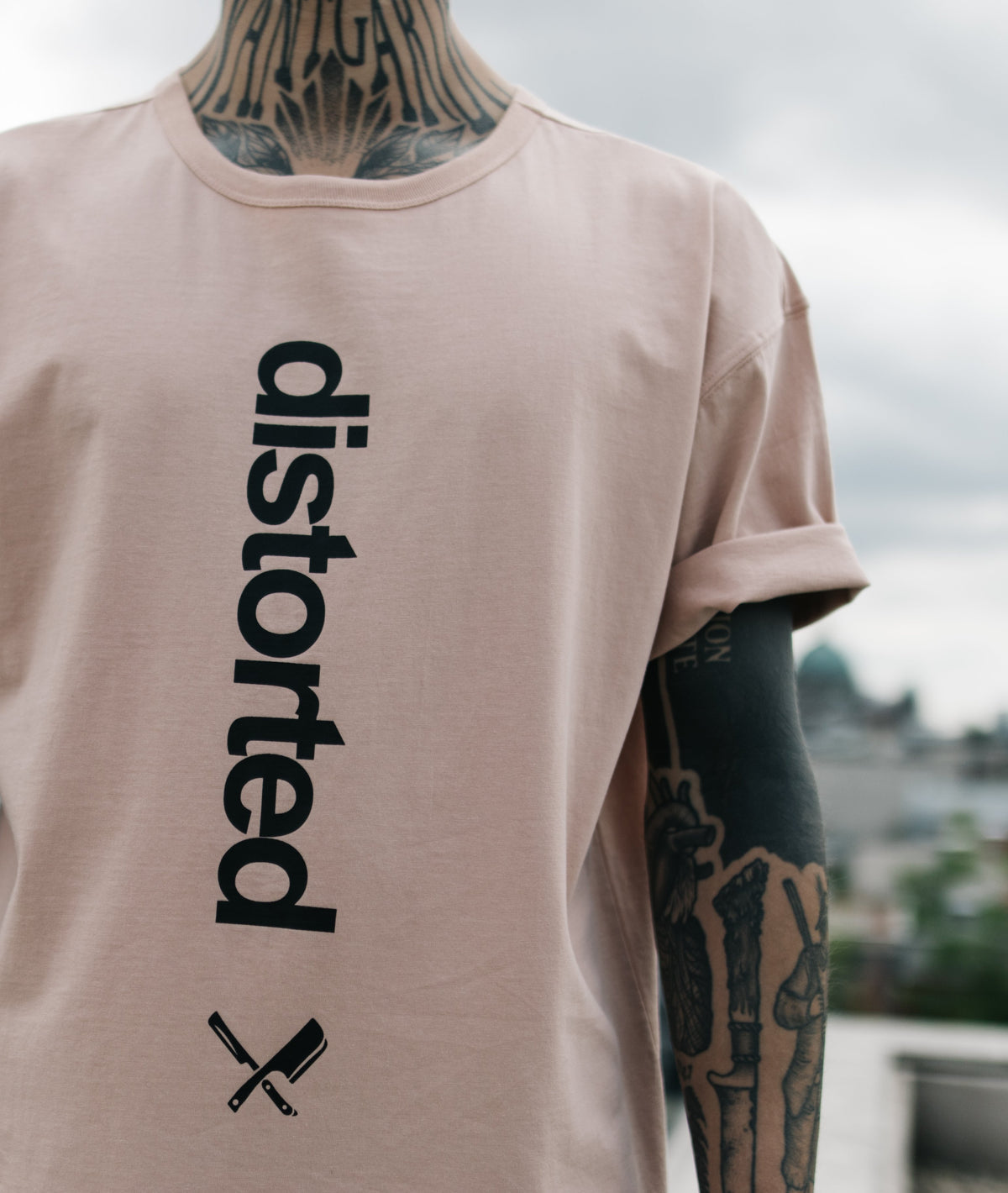 Crew Neck Tee Distorted oversized t-shirt by Distorted People