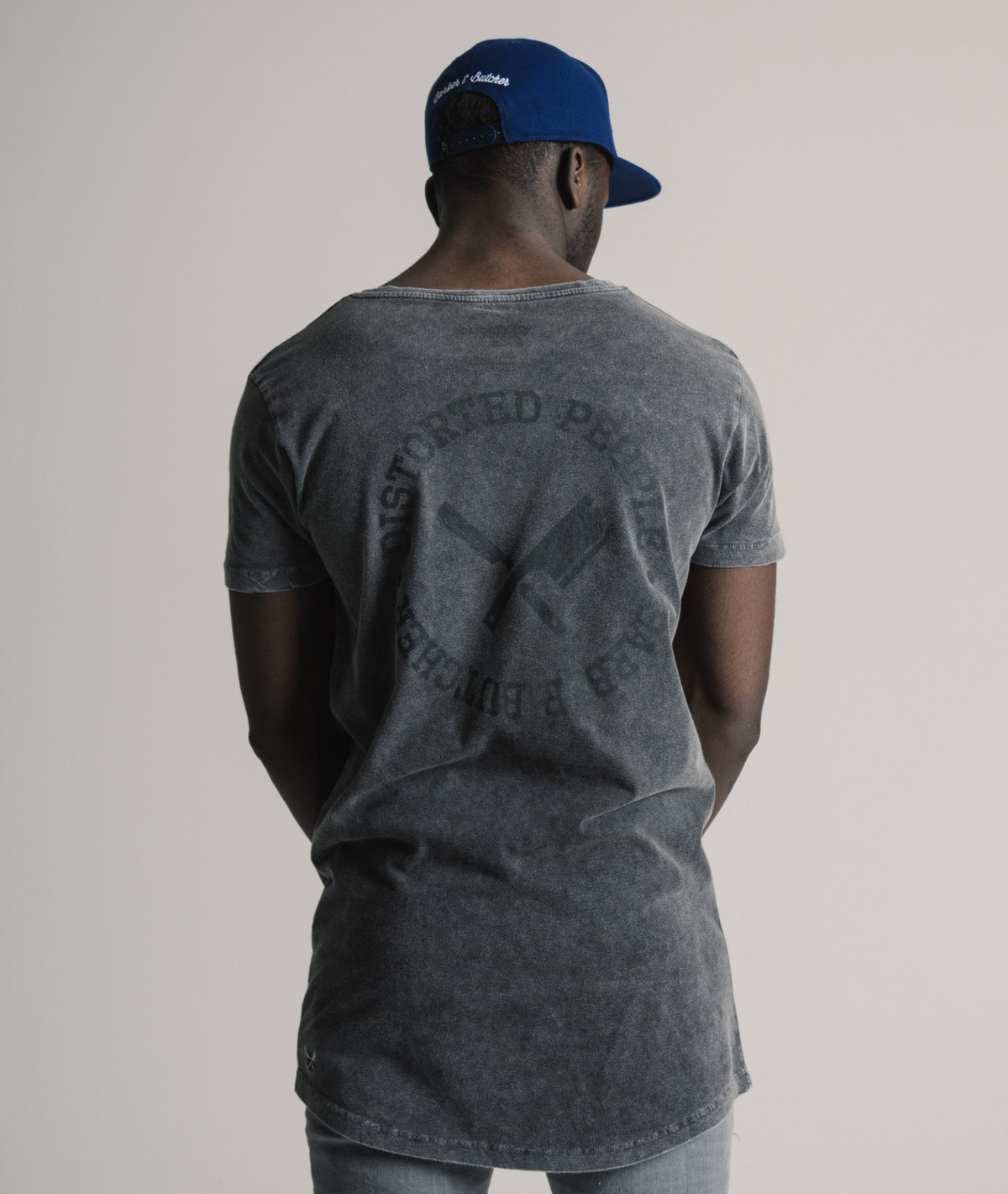 Grand Crew Neck Circle long t-shirt by Distorted People
