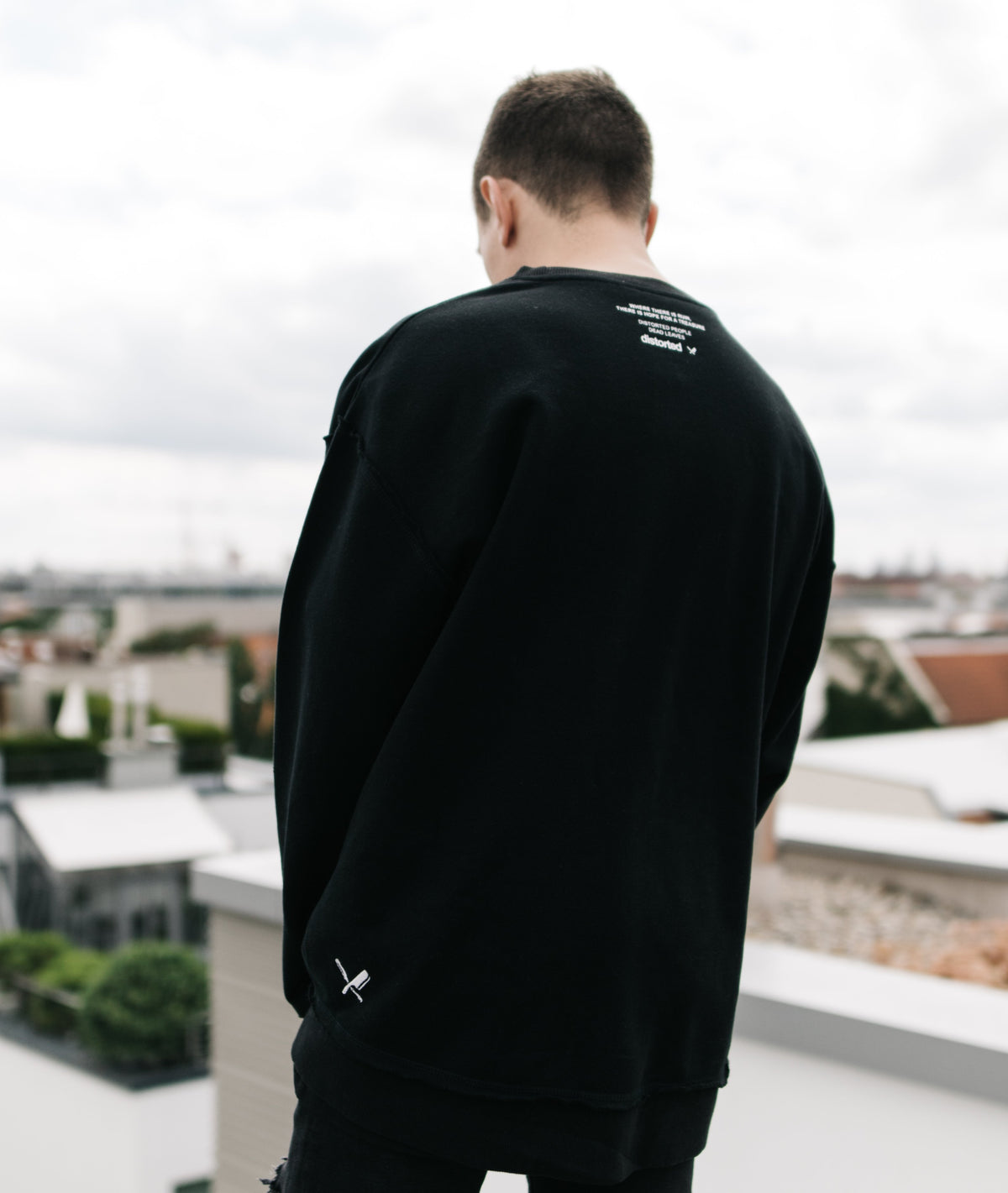 Lightning Crew Neck Sweater sweatshirt by Distorted People