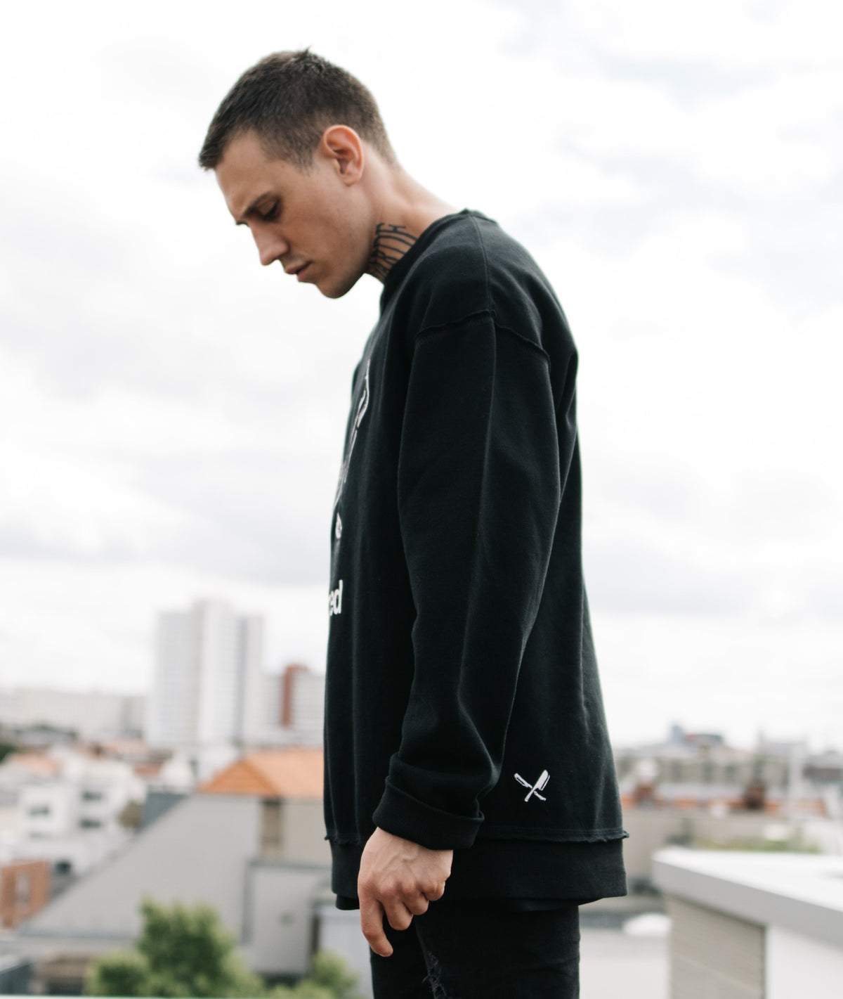 Lightning Crew Neck Sweater sweatshirt by Distorted People