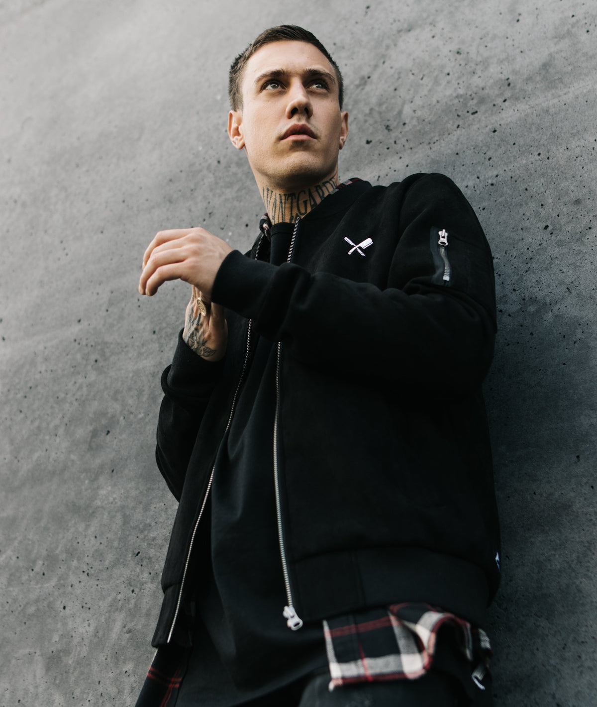 Classic Suede Bomber Jacket jacket by Distorted People