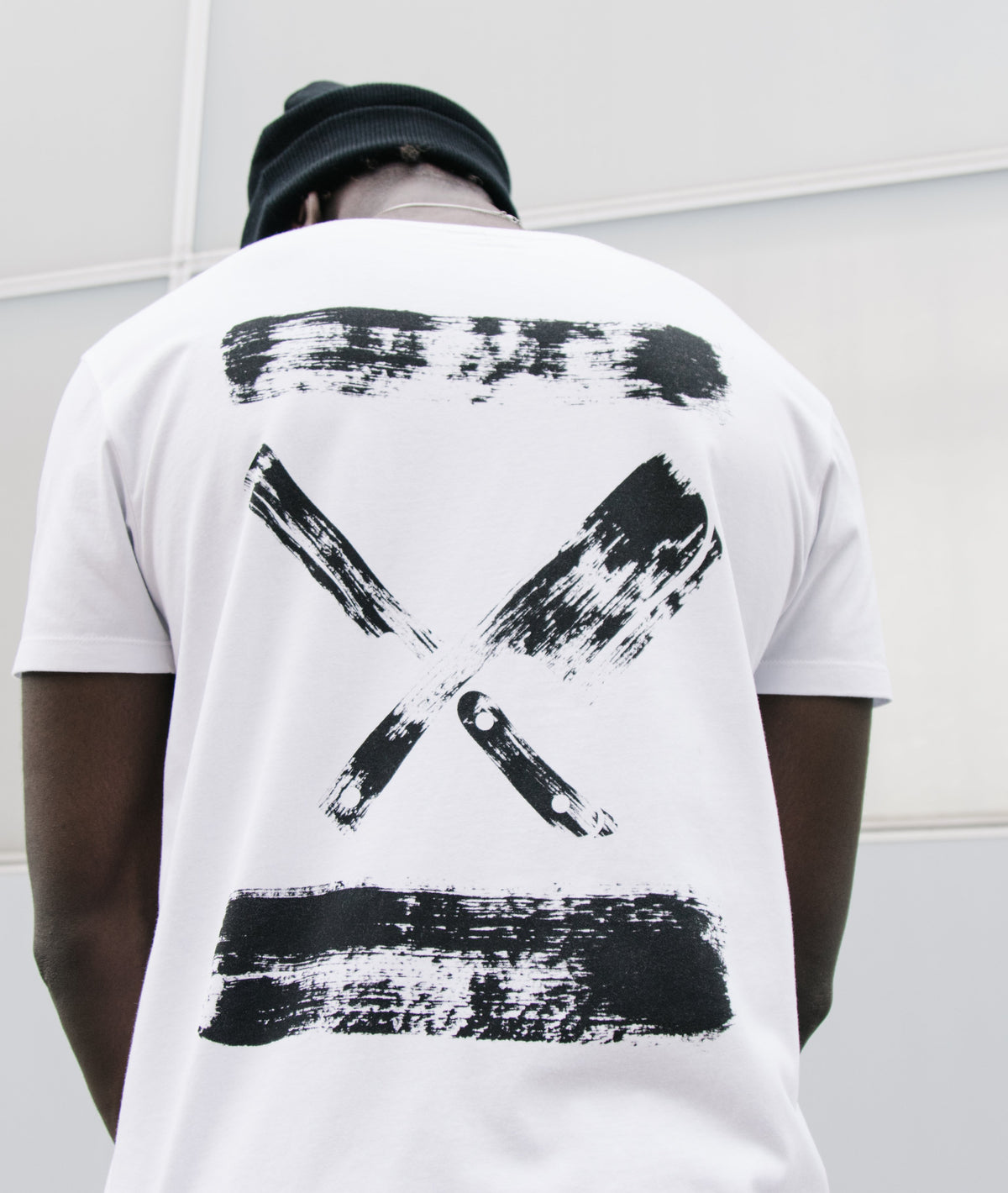 Grand Crew Neck Inked Blades long t-shirt by Distorted People