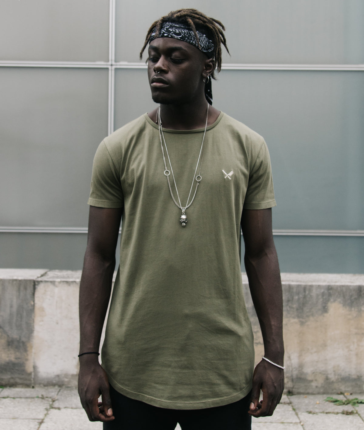 Grand Crew Neck Tiger long t-shirt by Distorted People