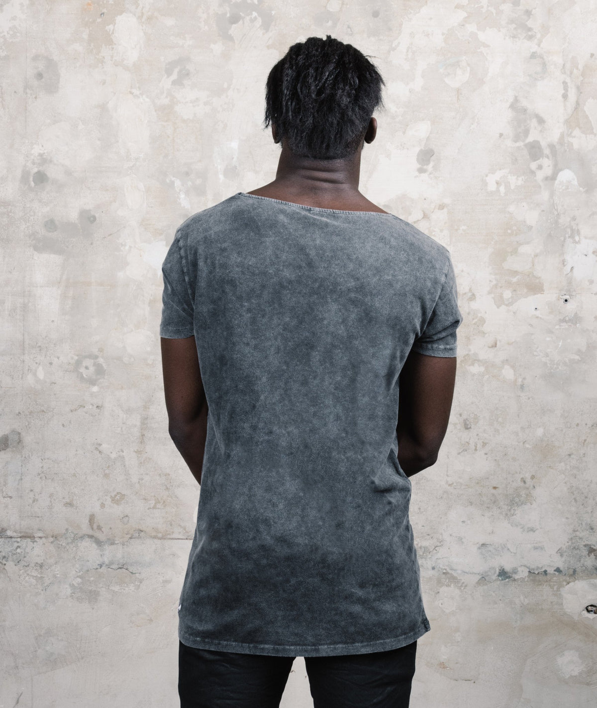 Cutted Neck long t-shirt by Distorted People