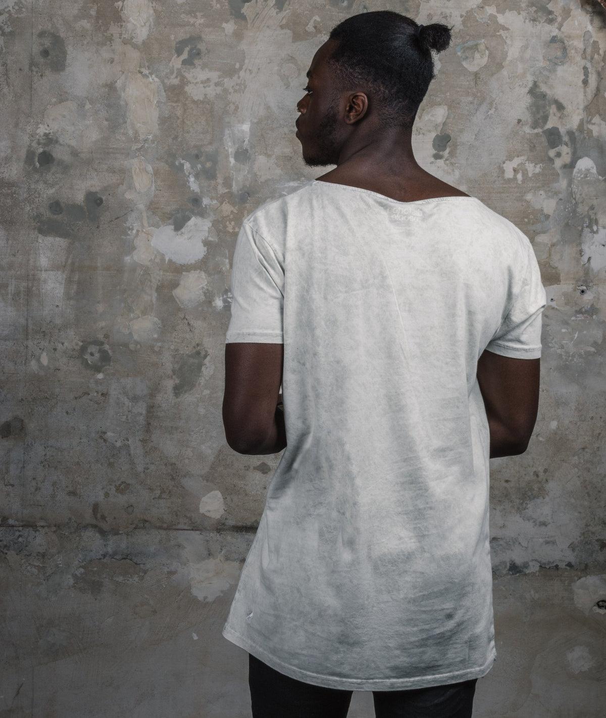 Cutted Neck long t-shirt by Distorted People