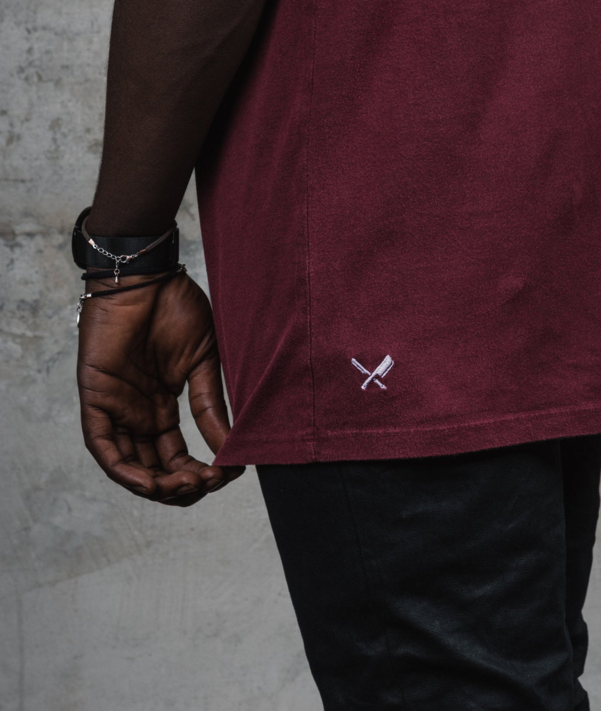 Cutted Neck long t-shirt by Distorted People