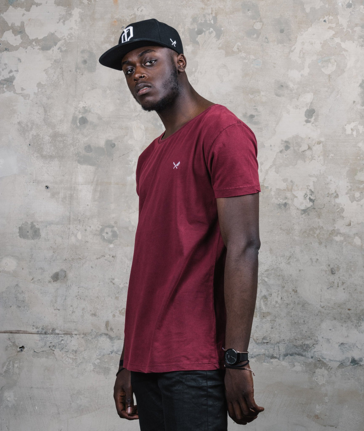 Grand Crew Neck long t-shirt by Distorted People