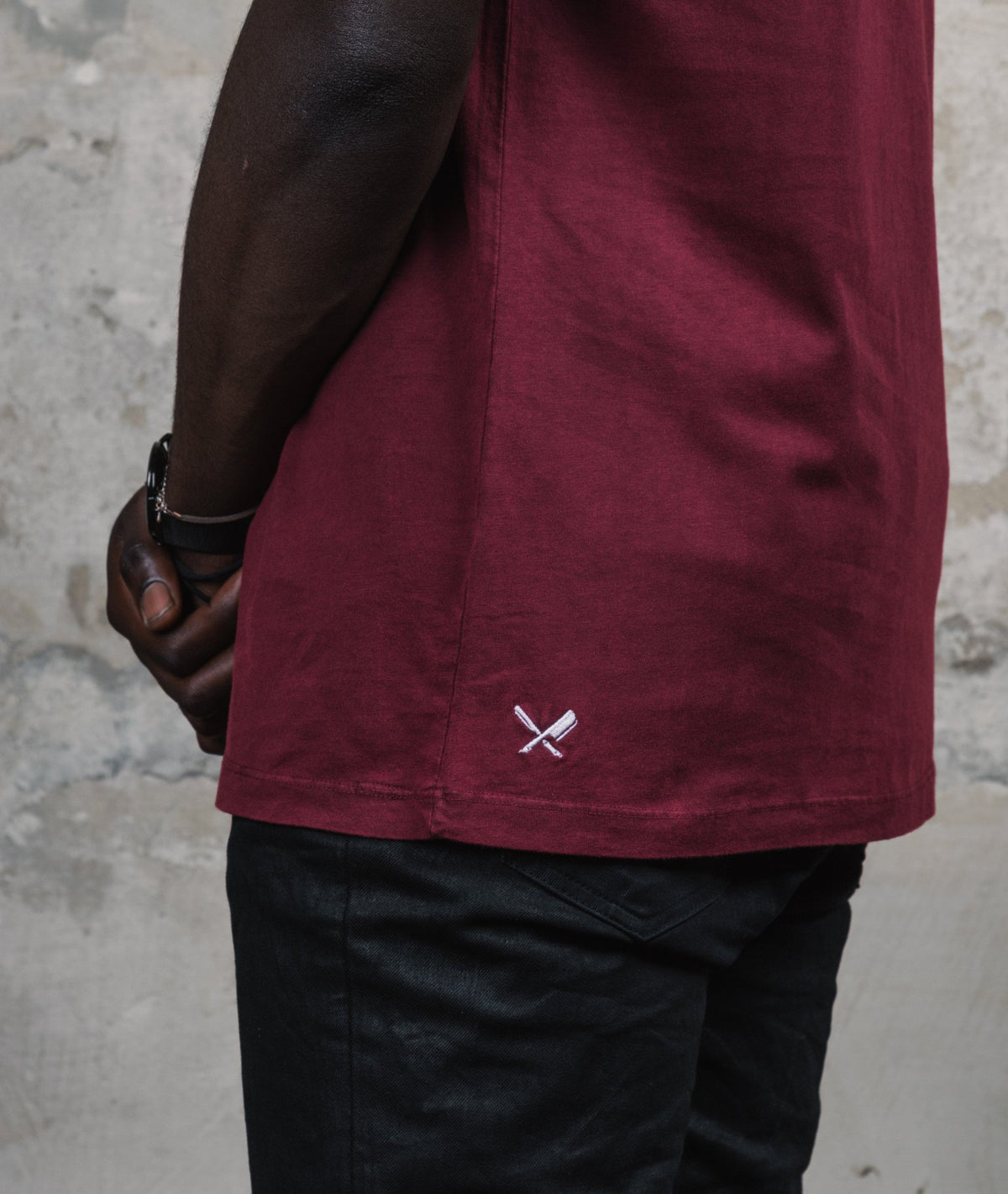 Grand Crew Neck long t-shirt by Distorted People
