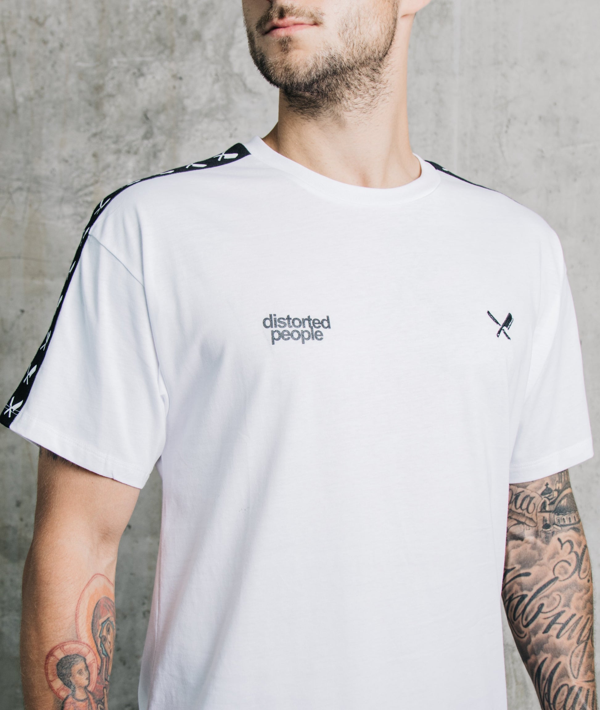 Taped Crew Neck t-shirt by Distorted People